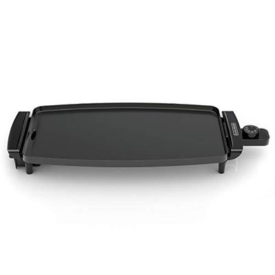 BLACK+DECKER Electric Griddle with Removable Temperature Probe, Indoor Grill, Pancake Griddle, Black, GD1810BC $19 (Reg $39.99) BLACK+DECKER Electric Griddle with Removable Temperature Probe, Indoor Grill, Pancake Griddle, Black, GD1810BC $19 (Reg $39.99)