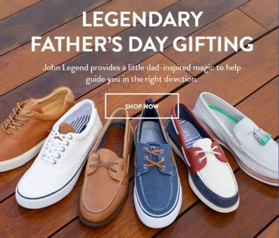 Sperry Canada Deals: FREE Shipping ALL Orders + John Legend Father’s Day Gift Guide