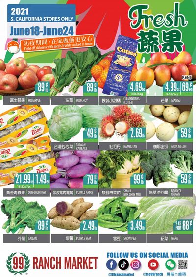 99 Ranch Market (CA) Weekly Ad Flyer June 18 to June 24