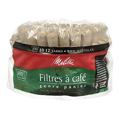 Melitta 629350 Super Premium Natural Brown Basket Coffee Filters 100s, Green $1 (Reg $3.27)
