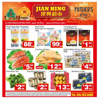 Jian Hing Supermarket (North York) Flyer June 18 to 24