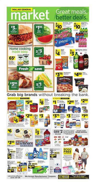 Dollar General (IN, OH) Weekly Ad Flyer June 20 to June 26