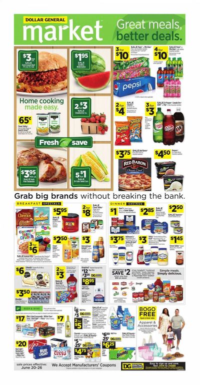 Dollar General (OH) Weekly Ad Flyer June 20 to June 26