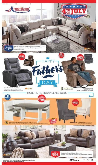 American Furniture Warehouse (AZ, CO, TX) Weekly Ad Flyer June 20 to June 26
