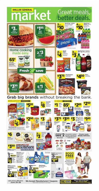 Dollar General (AL, GA, KY, LA, TN) Weekly Ad Flyer June 20 to June 26