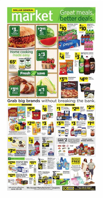 Dollar General (CA) Weekly Ad Flyer June 20 to June 26