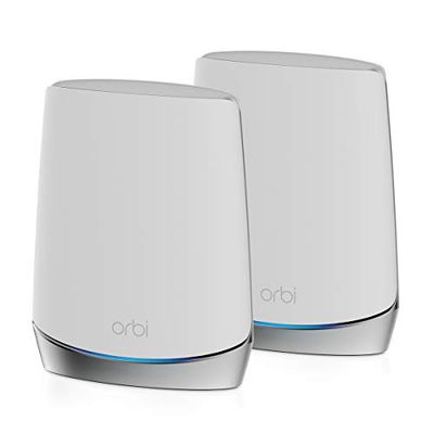 NETGEAR Orbi Whole Home Tri-Band Mesh Wi-Fi 6 System (RBK752) – Router with 1 Satellite Extender | Coverage Up to 5,000 Sq Ft and 40+ Devices | Mesh AX4200 Wi-Fi 6 (Up to 4.2Gbps) $449.99 (Reg $599.99)