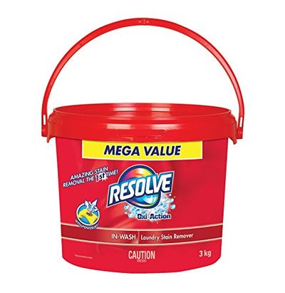 Resolve Oxi-Action, Ultimate Laundry Stain Remover, In-Wash Powder, All Colours, Mega Value Pack, 3 kg $9.97 (Reg $16.97)