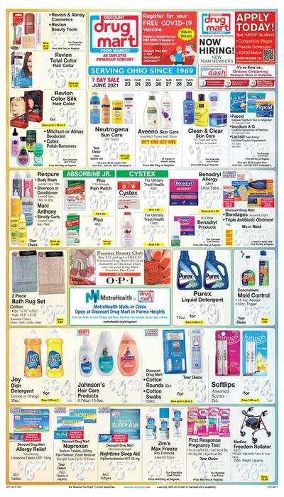 Discount Drug Mart (OH) Weekly Ad Flyer June 23 to June 29
