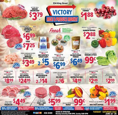 Victory Meat Market Flyer June 22 to 28