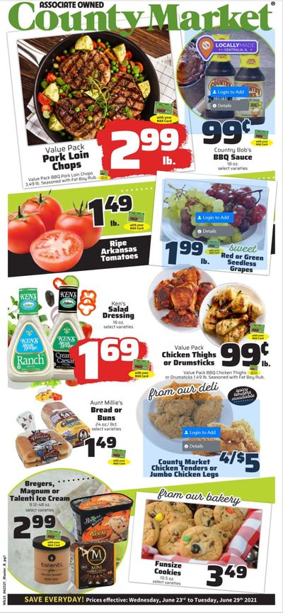 County Market (IL, IN, MO) Weekly Ad Flyer June 23 to June 29