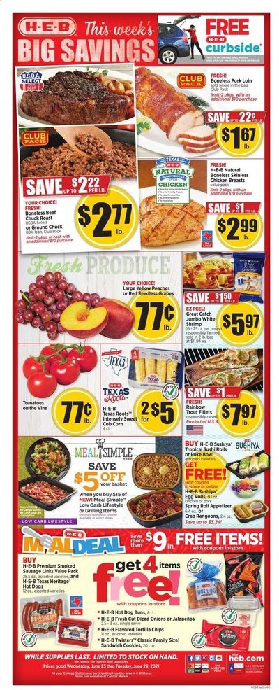 H-E-B (TX) Weekly Ad Flyer June 23 to June 29