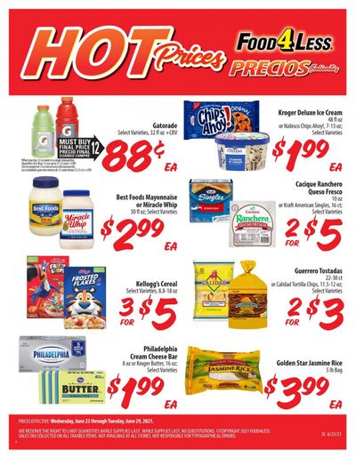 Food 4 Less (IL) Weekly Ad Flyer June 23 to June 29