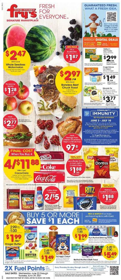 Fry’s (AZ) Weekly Ad Flyer June 23 to June 29