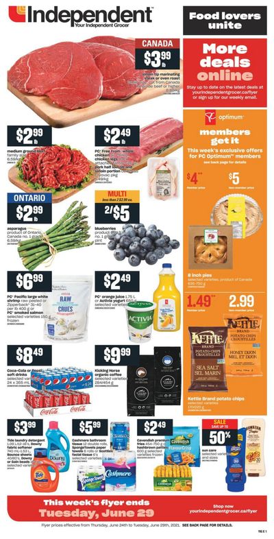 Independent Grocer (ON) Flyer June 24 to 29