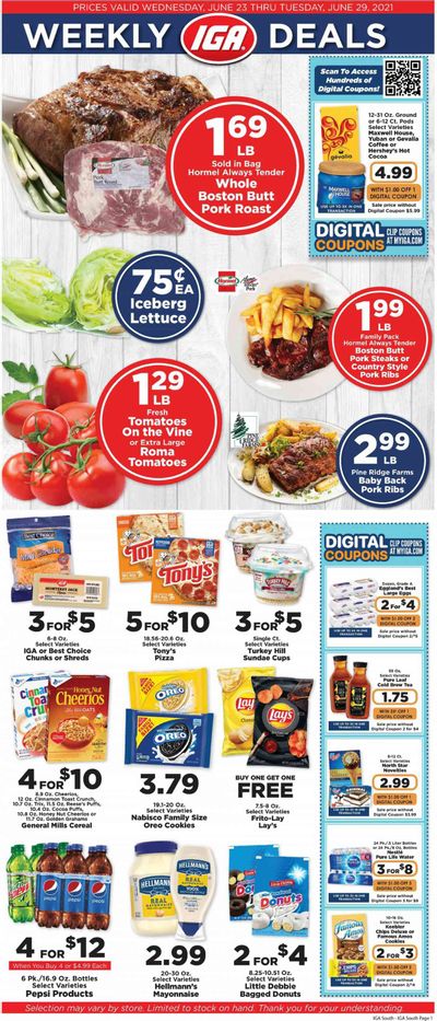IGA Weekly Ad Flyer June 23 to June 29