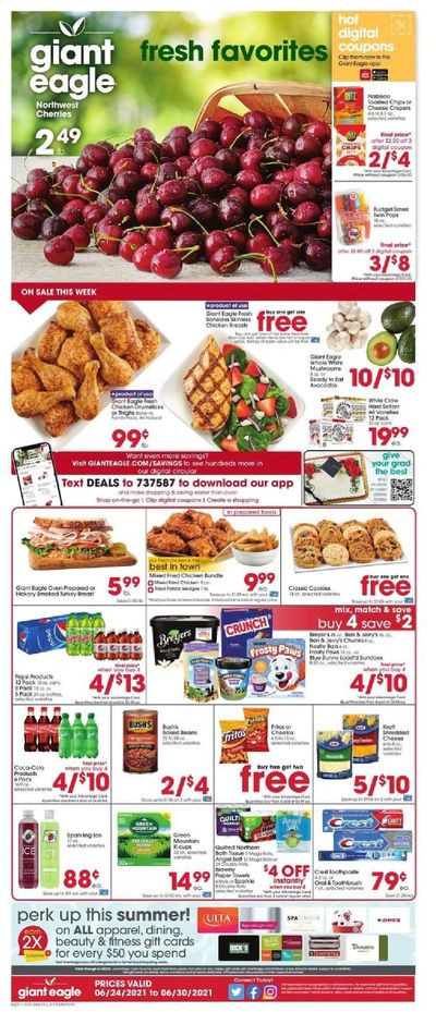 Giant Eagle (OH, PA) Weekly Ad Flyer June 24 to June 30