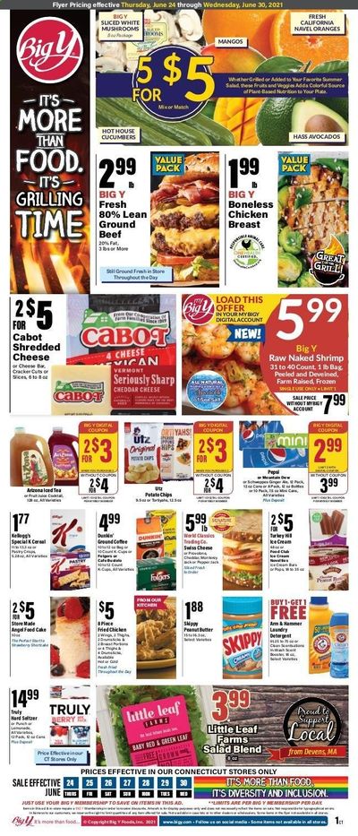 Big Y (CT) Weekly Ad Flyer June 24 to June 30