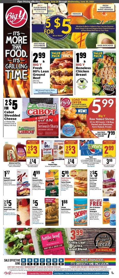 Big Y (MA) Weekly Ad Flyer June 24 to June 30