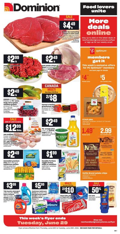 Dominion Flyer June 24 to 29