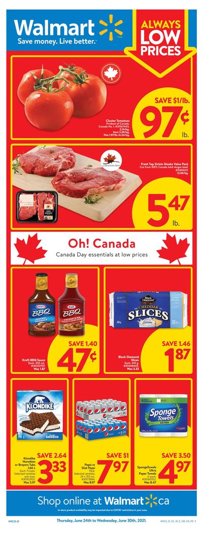 Walmart (Atlantic) Flyer June 24 to 30