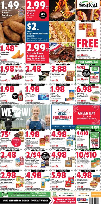 Festival Foods (WI) Weekly Ad Flyer June 23 to June 29