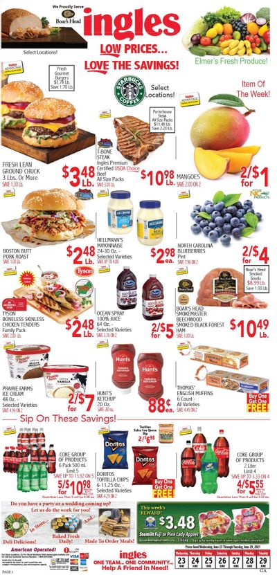 Ingles (GA, NC, SC, TN) Weekly Ad Flyer June 23 to June 29