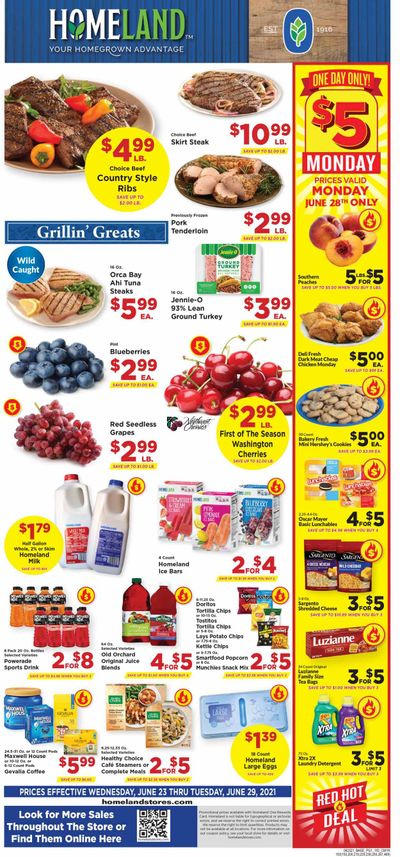 Homeland (OK, TX) Weekly Ad Flyer June 23 to June 29