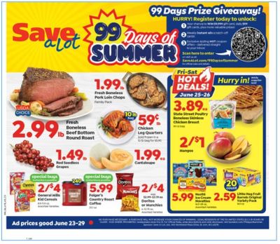 Save a Lot Weekly Ad Flyer June 23 to June 29
