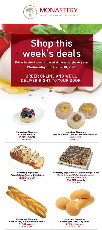 Monastery Bakery Flyer June 23 to 30