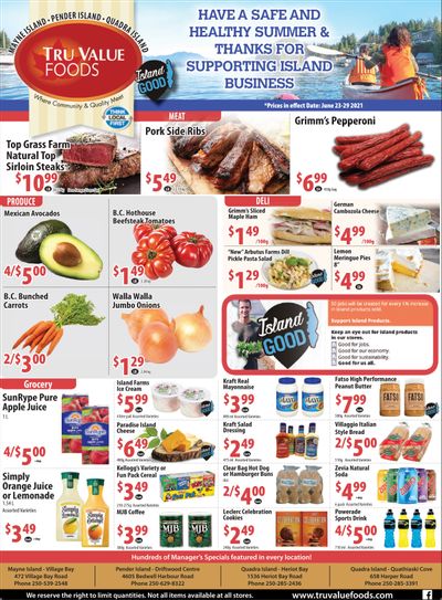 Tru Value Foods Flyer June 23 to 29