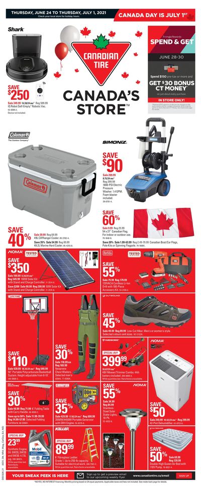 Canadian Tire (West) Flyer June 24 to July 1