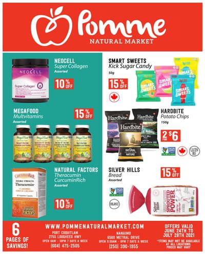 Pomme Natural Market Monthly Flyer June 24 to July 28