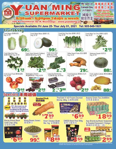 Yuan Ming Supermarket Flyer June 25 to July 1
