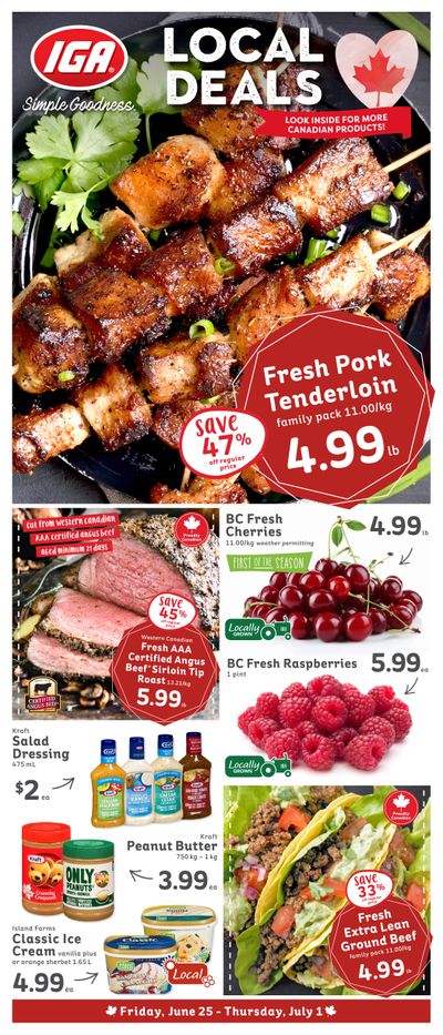 IGA Stores of BC Flyer June 25 to July 1
