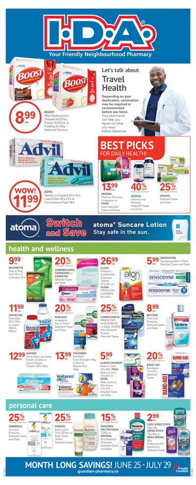 I.D.A. Pharmacy Flyer June 25 to July 29