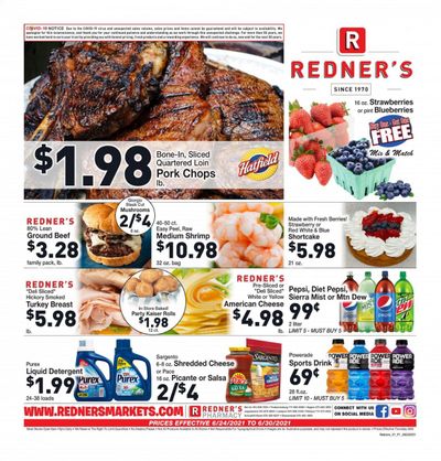 Redner's Markets (DE, MD, PA) Weekly Ad Flyer June 24 to June 30