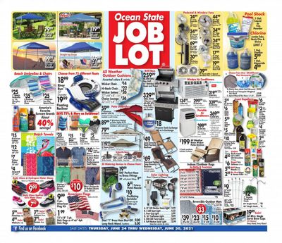 Ocean State Job Lot (CT, MA, ME, NH, NJ, NY, RI) Weekly Ad Flyer June 24 to June 30
