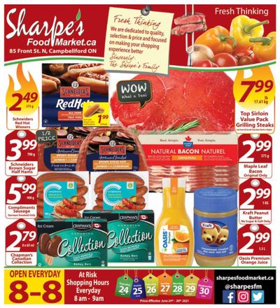 Sharpe's Food Market Flyer June 24 to 30