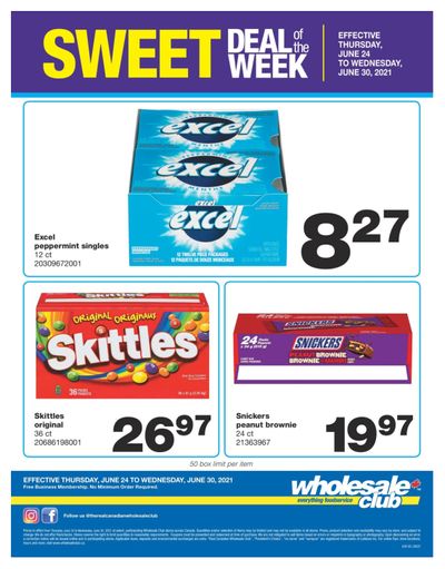 Wholesale Club Sweet Deal of the Week Flyer June 24 to 30