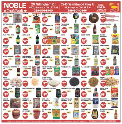 Noble Fresh Foods Flyer June 24 to 30