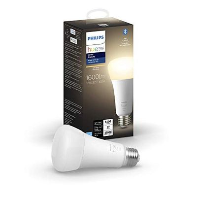 Philips Hue White A21 High Lumen Smart Bulb, 1600 Lumens, Bluetooth & Zigbee Compatible (Hue Hub Optional), Works with Alexa & Google Assistant $34.34 (Reg $39.76)