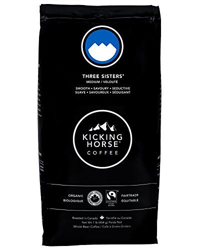 Kicking Horse Coffee, Three Sisters, Medium Roast, Whole Bean, 1 lb - Certified Organic, Fairtrade, Kosher Coffee $9.99 (Reg $10.99)