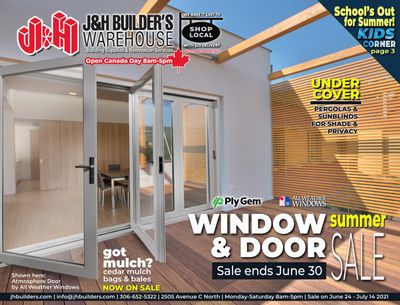 J&H Builder's Warehouse Flyer June 24 to July 14