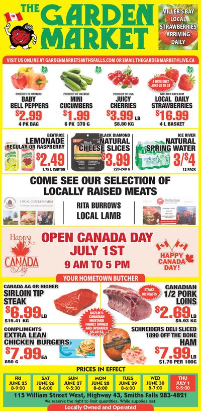The Garden Market Flyer June 25 to July 1 The Garden Market Flyer June 25 to July 1