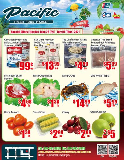 Pacific Fresh Food Market (North York) Flyer June 25 to July 1