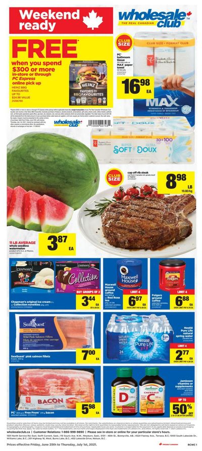 Real Canadian Wholesale Club Flyer June 25 to July 1