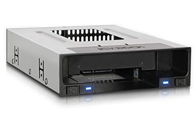 ICY DOCK MB795SP-B Tray-Less 2.5" and 3.5" SAS/SATA SSD/HDD Docking Enclosure for External 5.25" Drive Bay $42.45 (Reg $49.57)