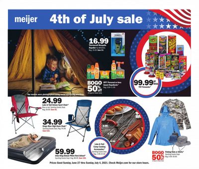 Meijer (IL, IN, KY, MI, OH, WI) Weekly Ad Flyer June 27 to July 4