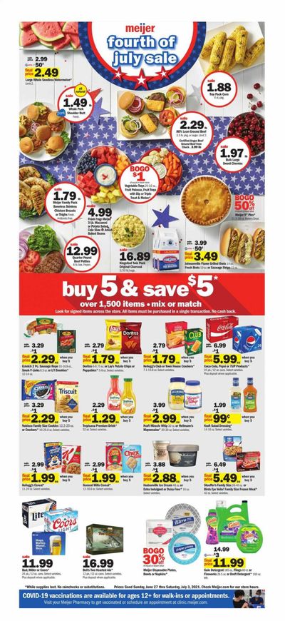 Meijer (IN) Weekly Ad Flyer June 27 to July 3